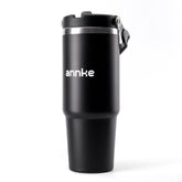 32 oz Edelstahl-Isolierbecher mit Strohhalm und Griff, vakuumisolierte Thermoflasche mit doppelter Wand, für Reisen, Fitnessstudio, Büro und Outdoor